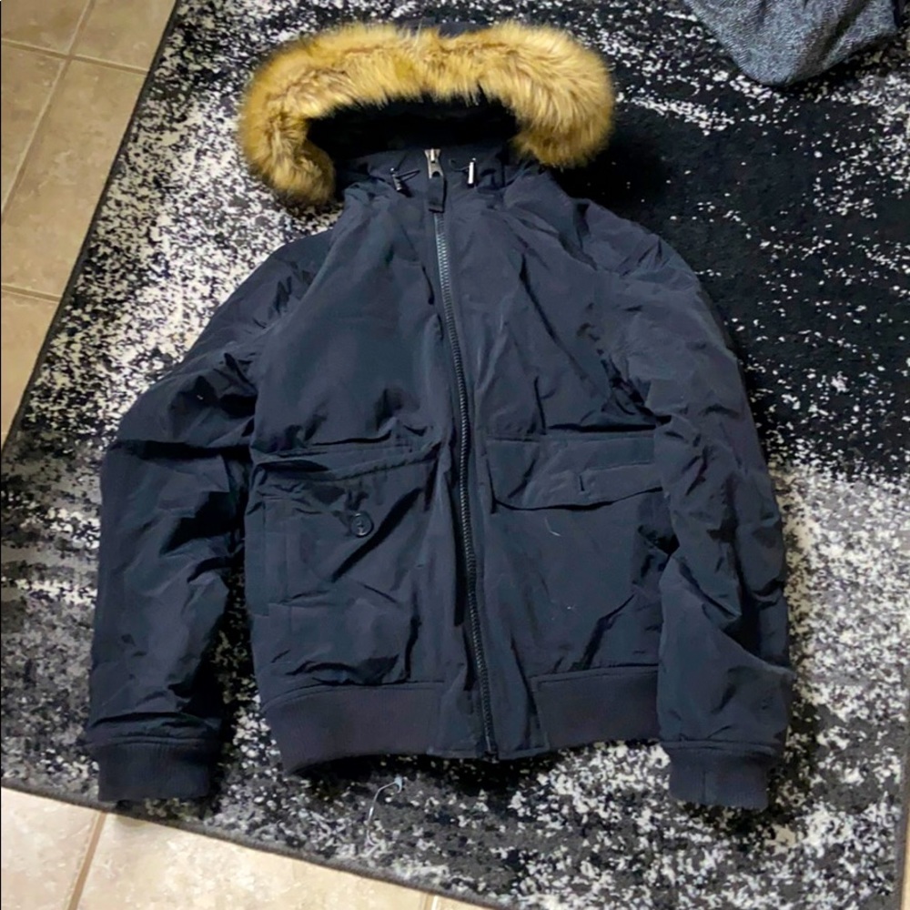 timberland fur hood coat